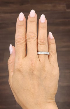 3.77 ct Platinum Radiant Eternity Band
