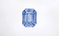 3.77 cts, Faceted untreated blue sapphire with a GIA certificate