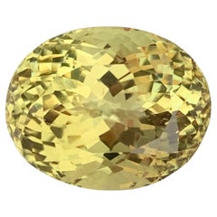 37.70 Carat Natural Loose Yellow Kunzite Oval Shape Gemstone