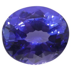 3.77ct Oval Blue-Violet Tanzanite GIA Certified