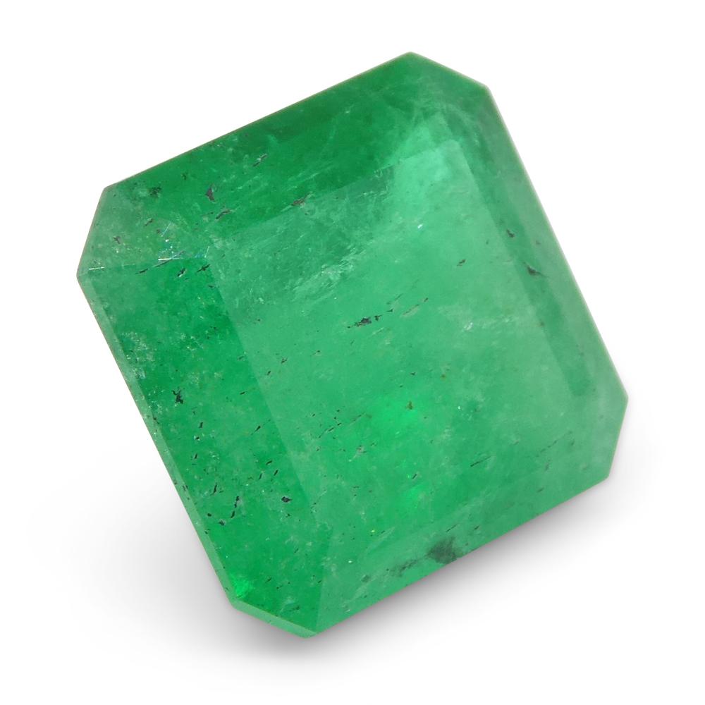 3.77ct Square Green Emerald from Colombia For Sale 9