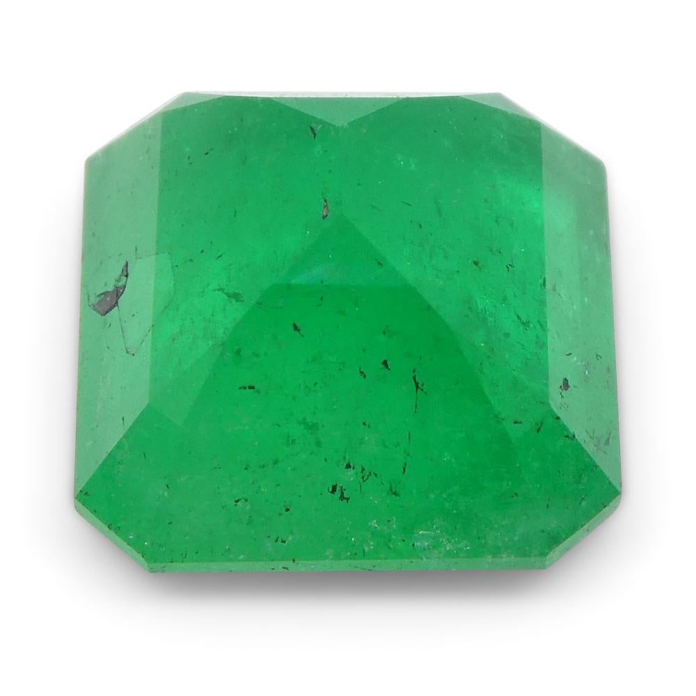 3.77ct Square Green Emerald from Colombia For Sale 11