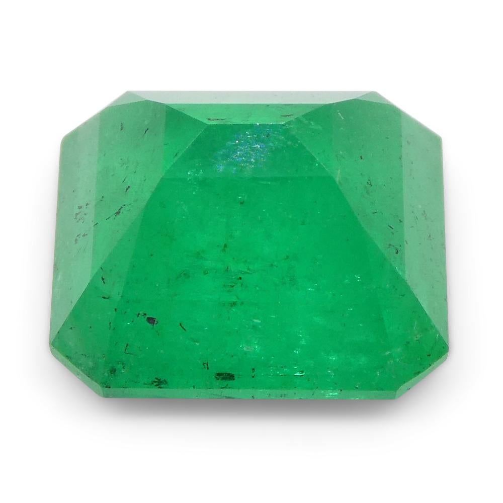 3.77ct Square Green Emerald from Colombia For Sale 12