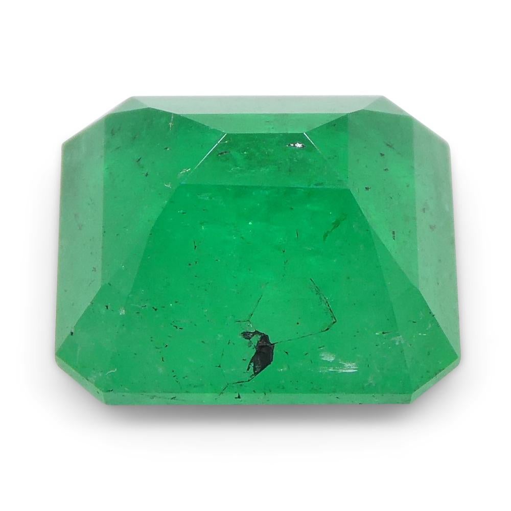 3.77ct Square Green Emerald from Colombia For Sale 3