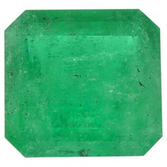 Quadratischer grüner Smaragd aus Kolumbien, 3.77 Karat