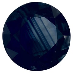 3.78 Ct Blue Sapphire Round Loose Gemstone