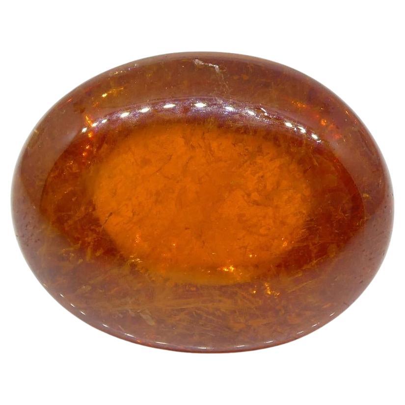 37.87ct Vivid Mandarin Orange Spessartine / Spessartite Garnet Oval Cabochon For Sale 9