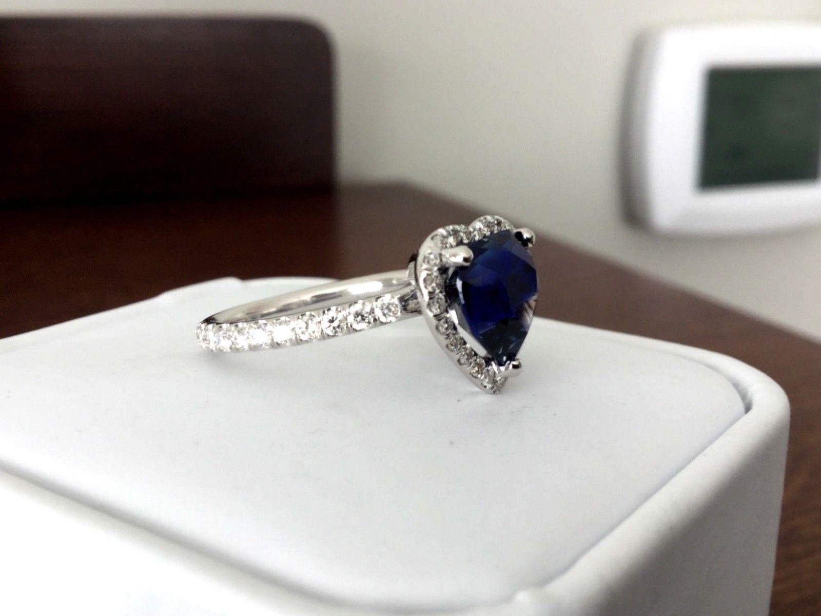 3.79 Carat Natural Unheated Royal Blue Sapphire and Diamond Ring GIA Certified im Angebot 5