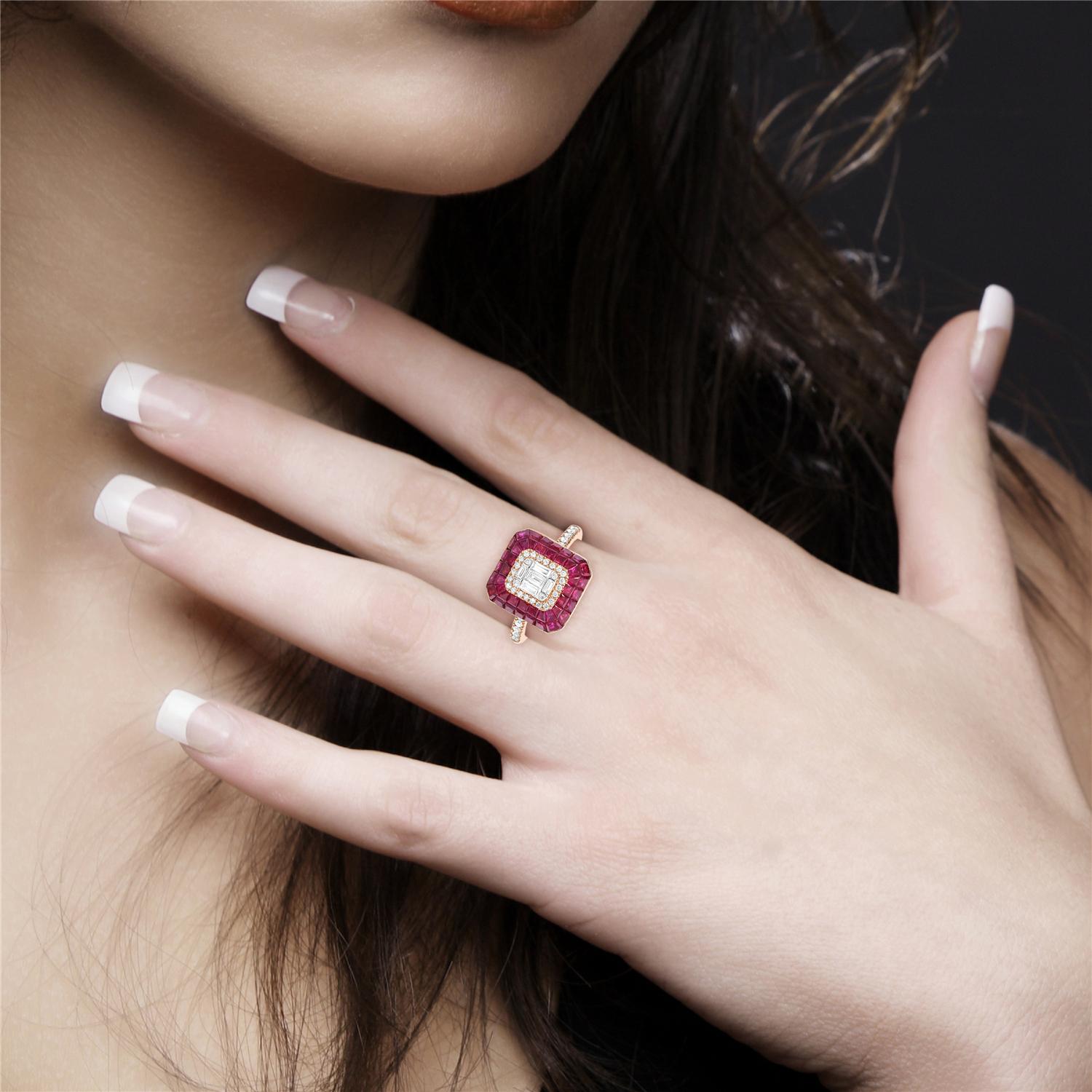 18KT:5.27g,
Diamond:0.41ct 
Ruby:3.79ct
