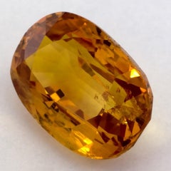 3.79 Ct Yellow Sapphire Oval Loose Gemstone