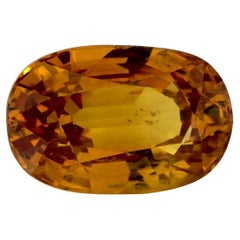 3.79 Ct Yellow Sapphire Oval Loose Gemstone