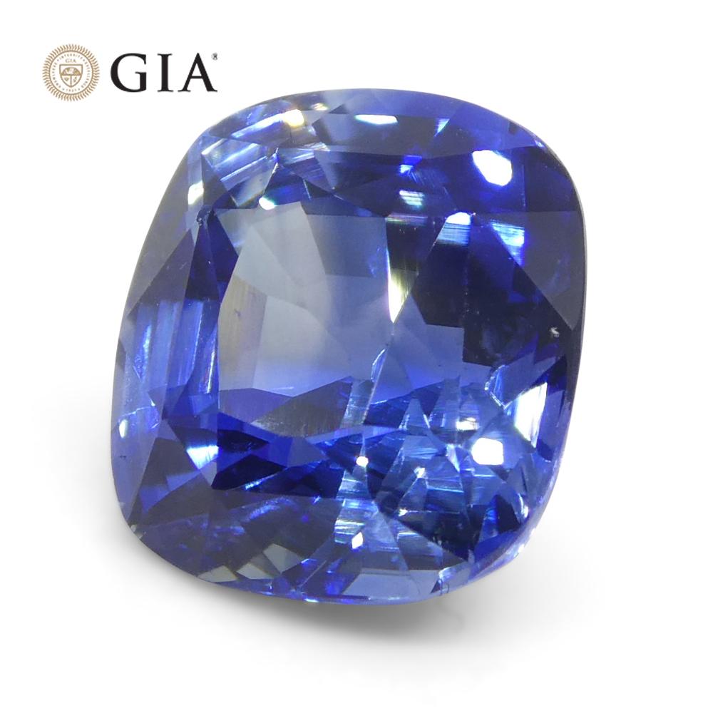 3.79ct Cushion Blue Sapphire GIA Certified Sri Lanka   For Sale 5