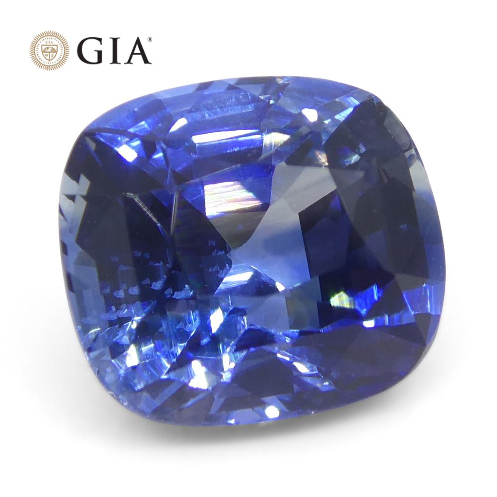 3.79ct Cushion Blue Sapphire GIA Certified Sri Lanka   For Sale 1