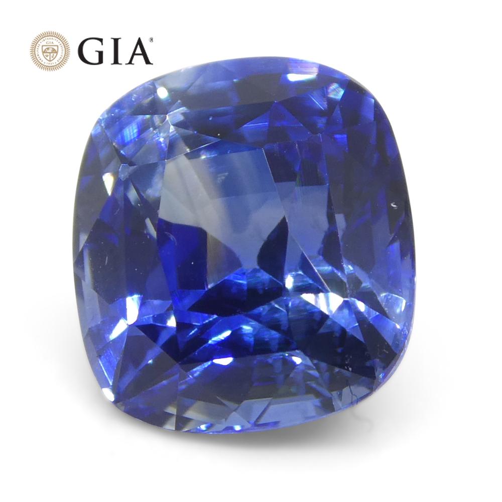 3.79ct Cushion Blue Sapphire GIA Certified Sri Lanka   For Sale 2