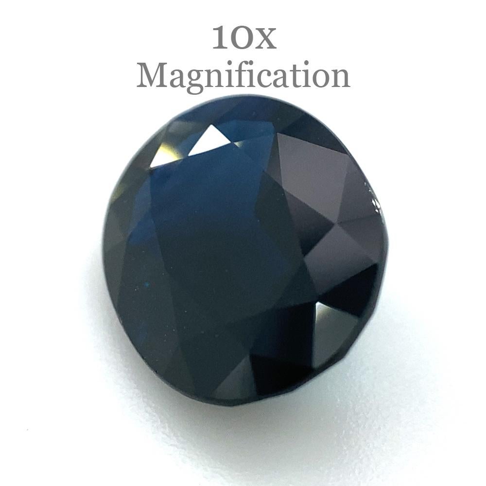 3.7ct Oval Dark Blue Sapphire from Australia For Sale 5