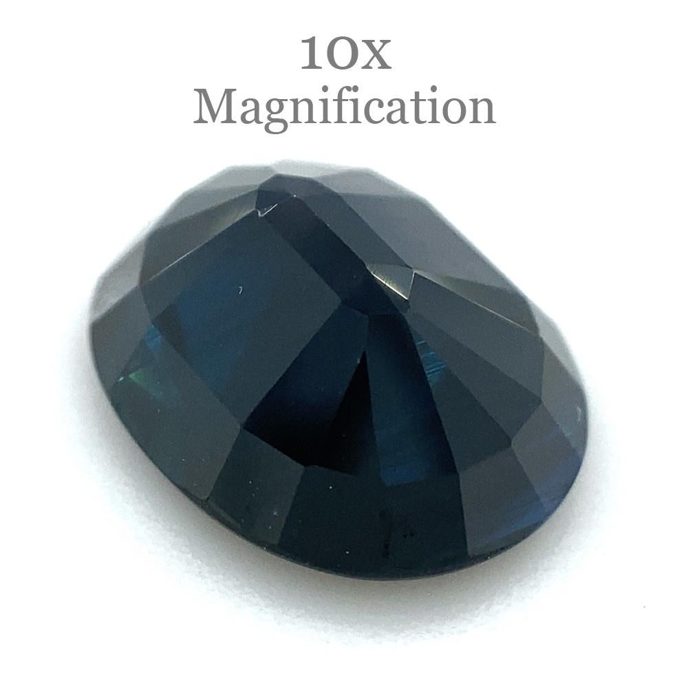 Description:

Gem Type: Sapphire 
Number of Stones: 1
Weight: 3.7 cts
Measurements: 11.04 x 8.66 x 4.37 mm
Shape: Oval
Cutting Style Crown: Brilliant Cut
Cutting Style Pavilion: Step Cut 
Transparency: Tranparent
Clarity: Very Very Slightly