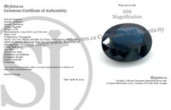 3.7ct Oval Dark Blue Sapphire from Australia