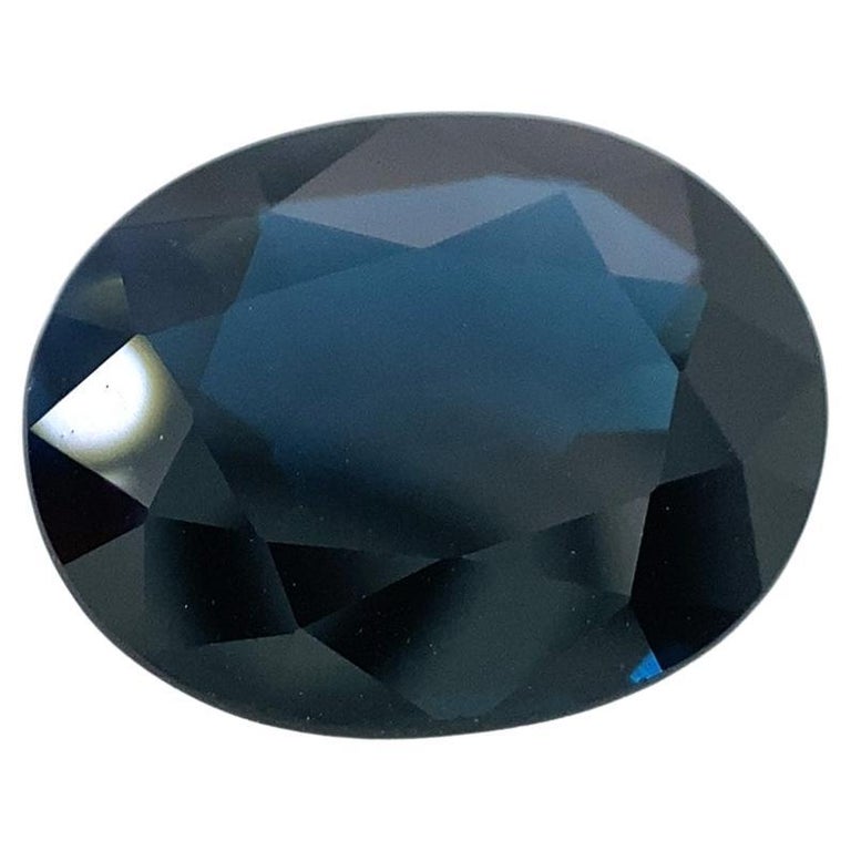 RARE !! SAPHIR VERT BLEU D'AUSTRALIE : 5.2 mm x 4.2 mm ★★ p237.129t