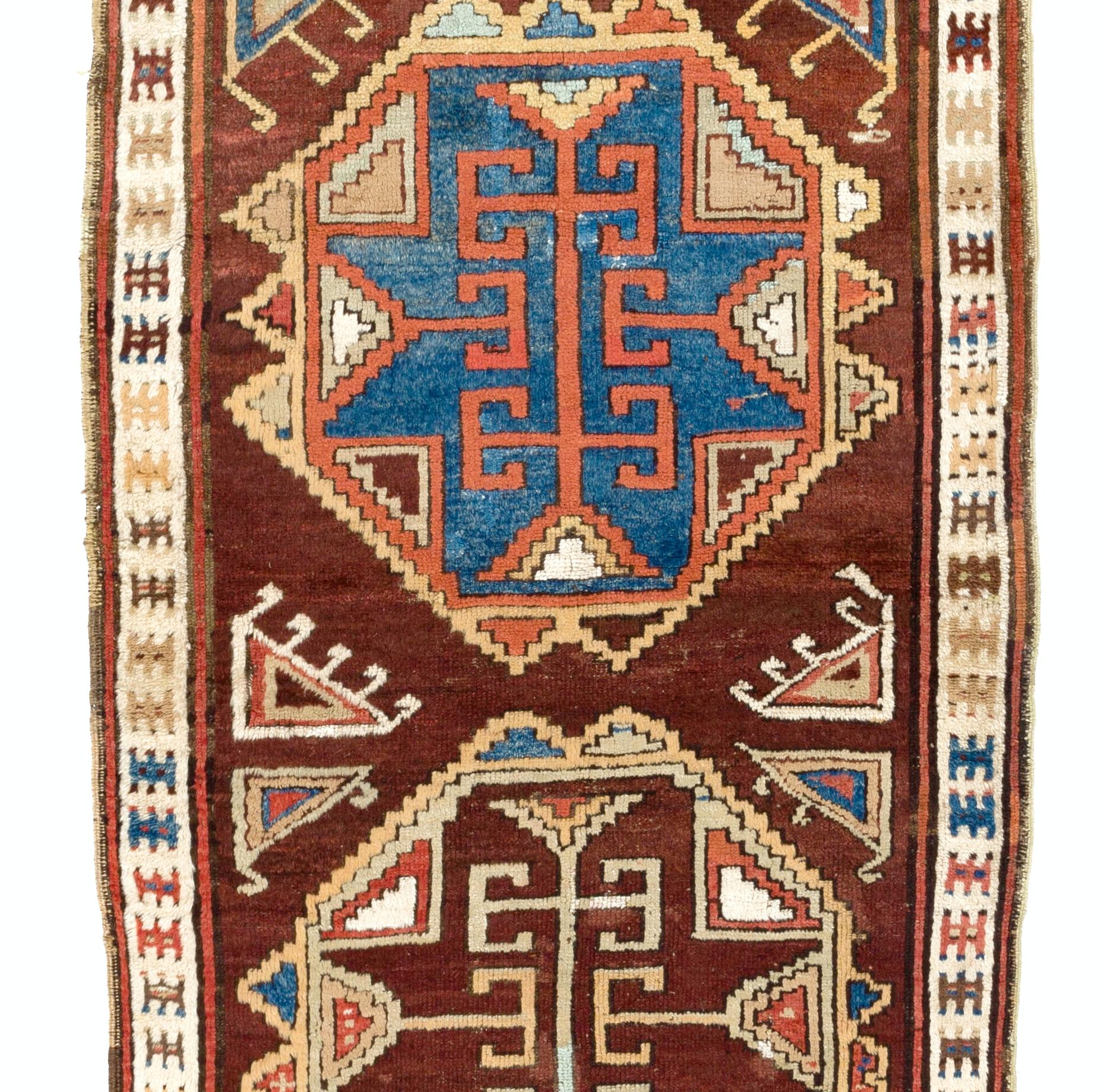 Alfombra antigua de Konya / Turquía de 3,7x11,7 pies Turco en venta