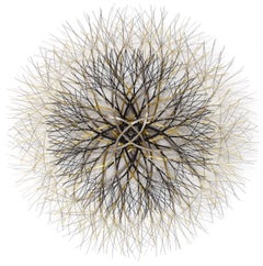 37"x37" Metal Wall Sculpture in Stainless, Bronze and Brass #708