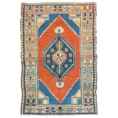 3.6x5.4 Ft Vintage C. Anatolian Rug, All Wool and Natural Dyes