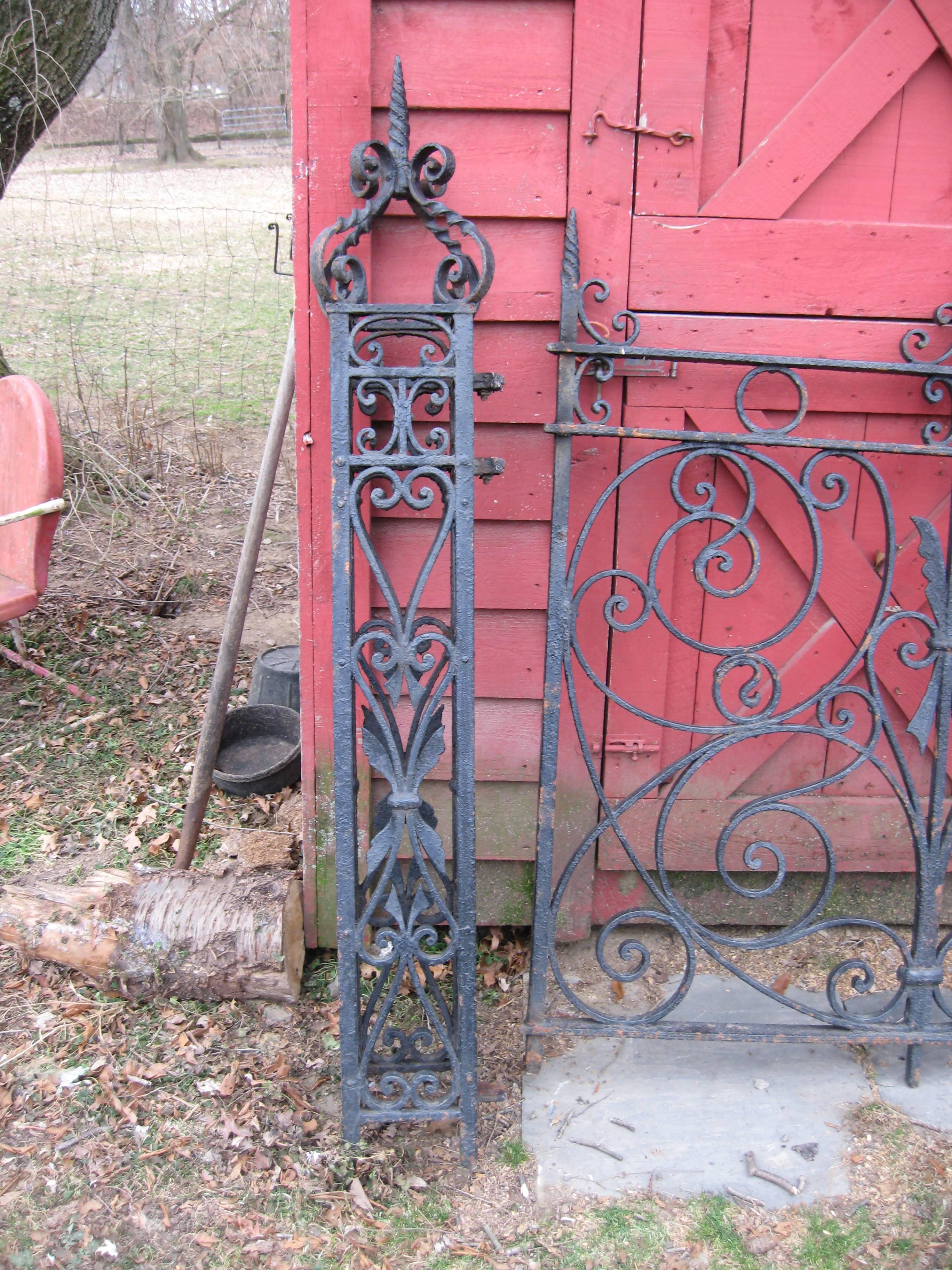 Victorian 38 Feet of 19th Century Iron Fence