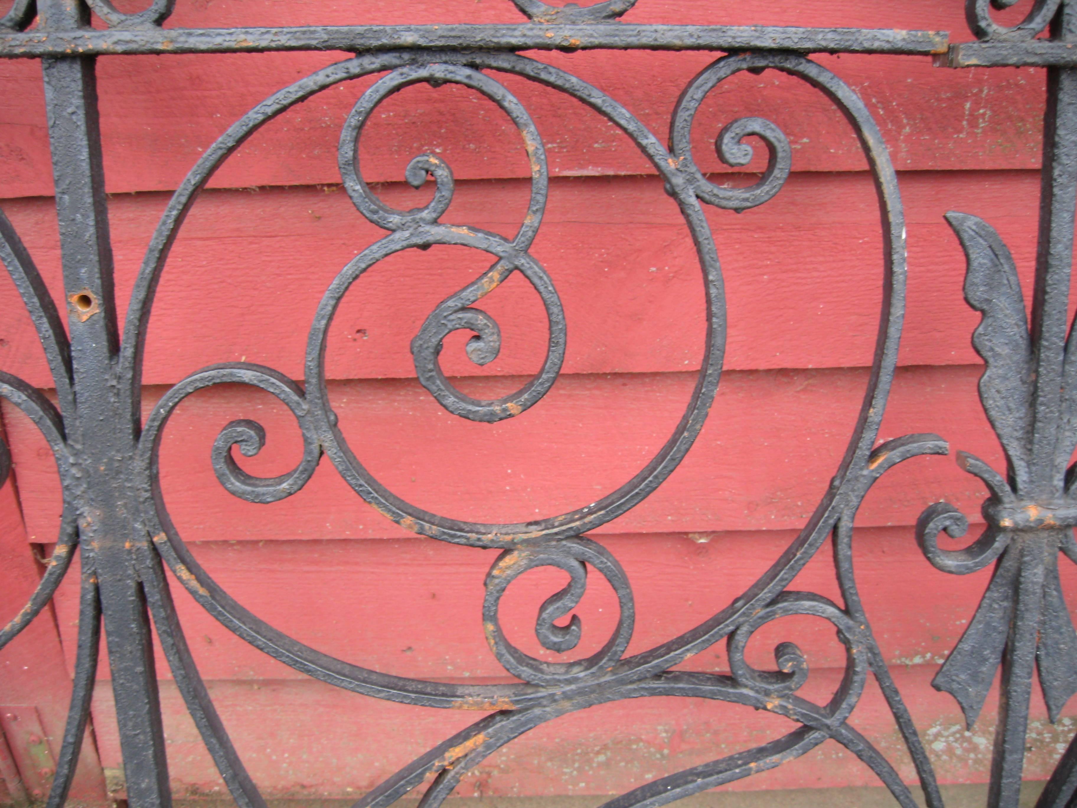 38 Feet of 19th Century Iron Fence 3