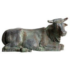 Bronze Cow, France Circa 1920