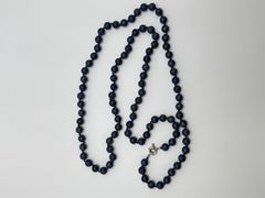 38" Lapis Lazuli Beaded Necklace
