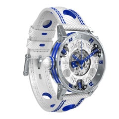 BRM Golf Stainless-Steel Anti-Shock Skeleton Automatic Watch for Women
