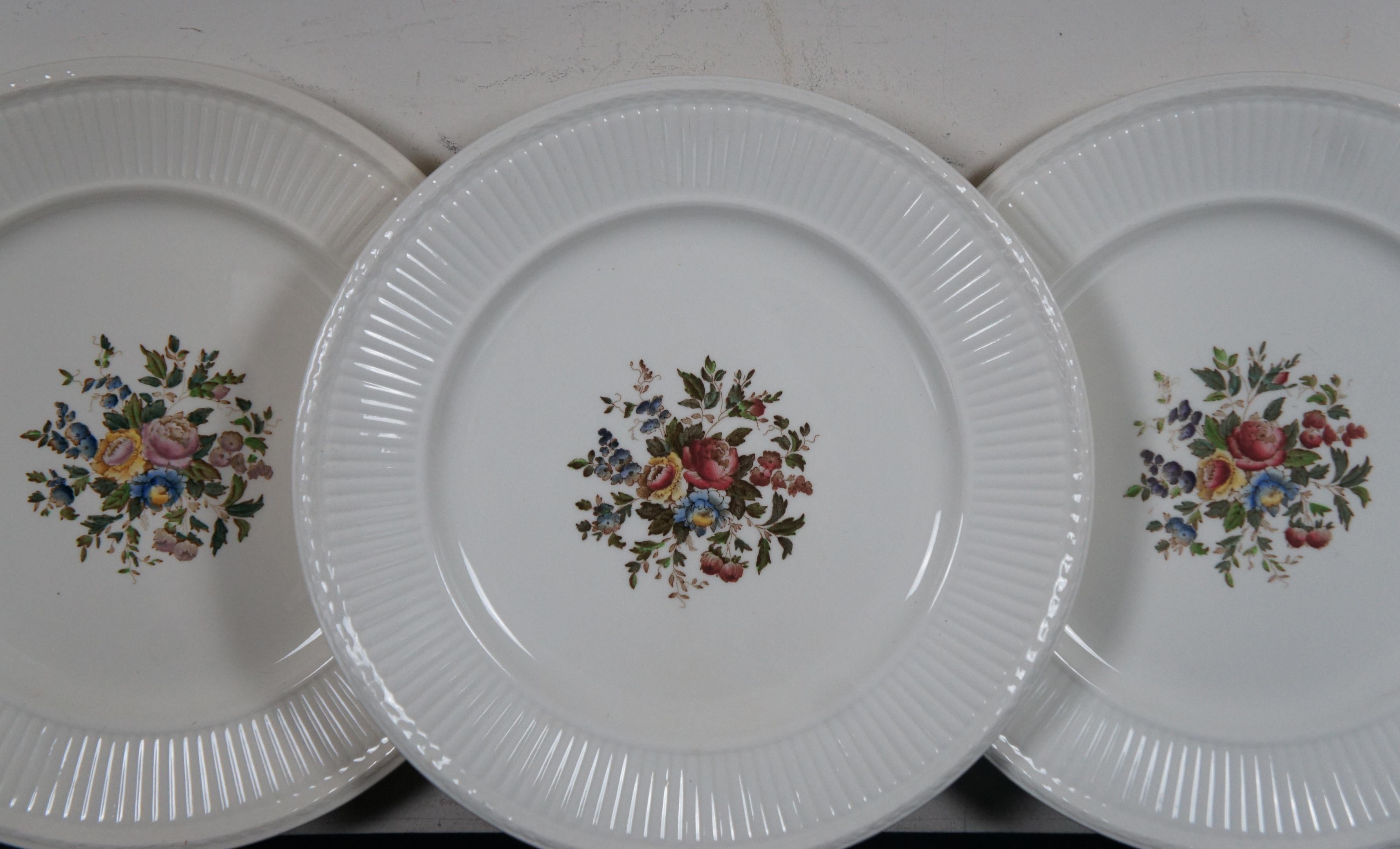 Juego de 38 Vajillas Antiguas Wedgwood Conway Edme China Floral AK8384 Porcelana