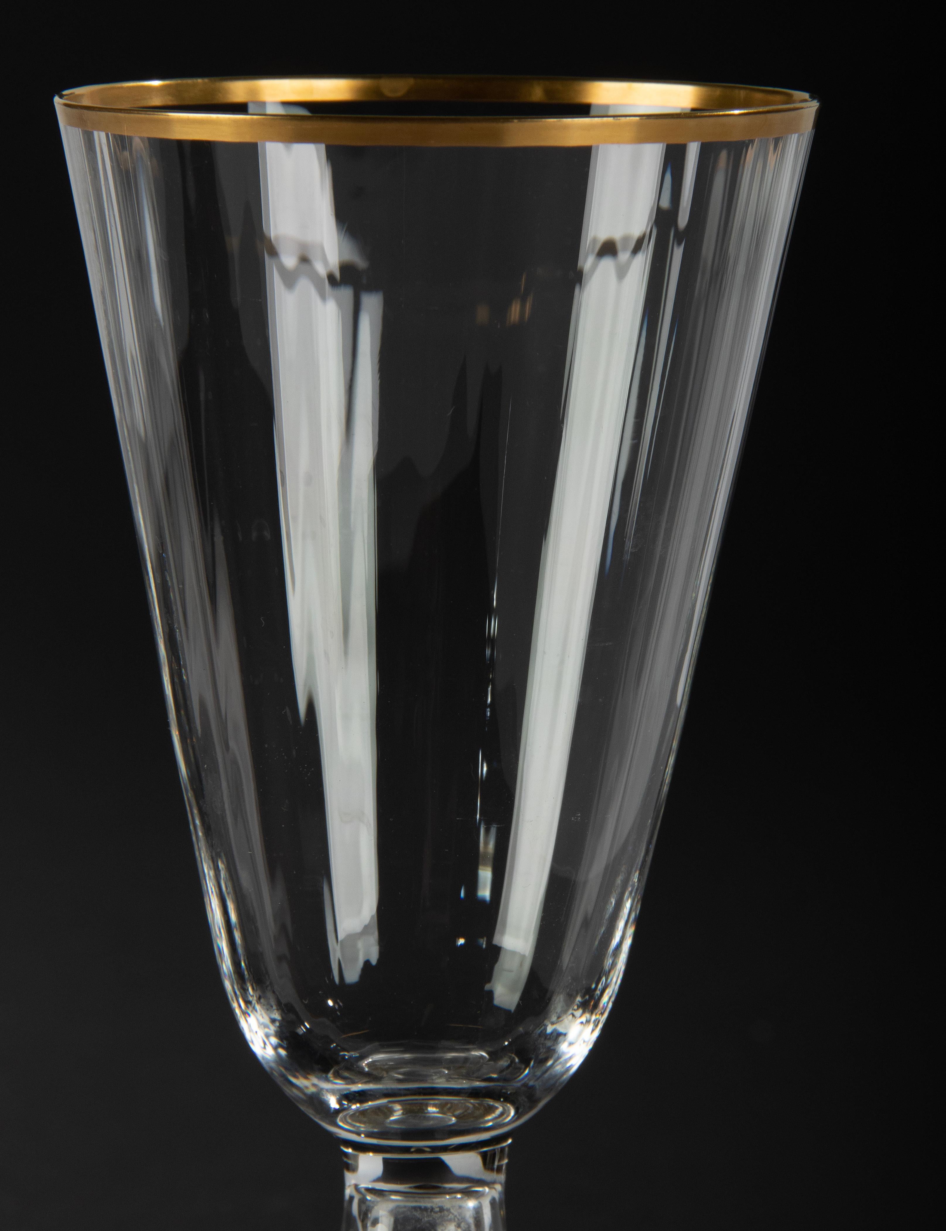 38-teiliges Set von Kristallgläsern von Val Saint Lambert, Modell Lyon im Angebot 3