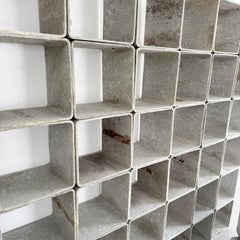Librería modular de hormigón de Willy Guhl, de 38 piezas, Suiza, década de 1960
