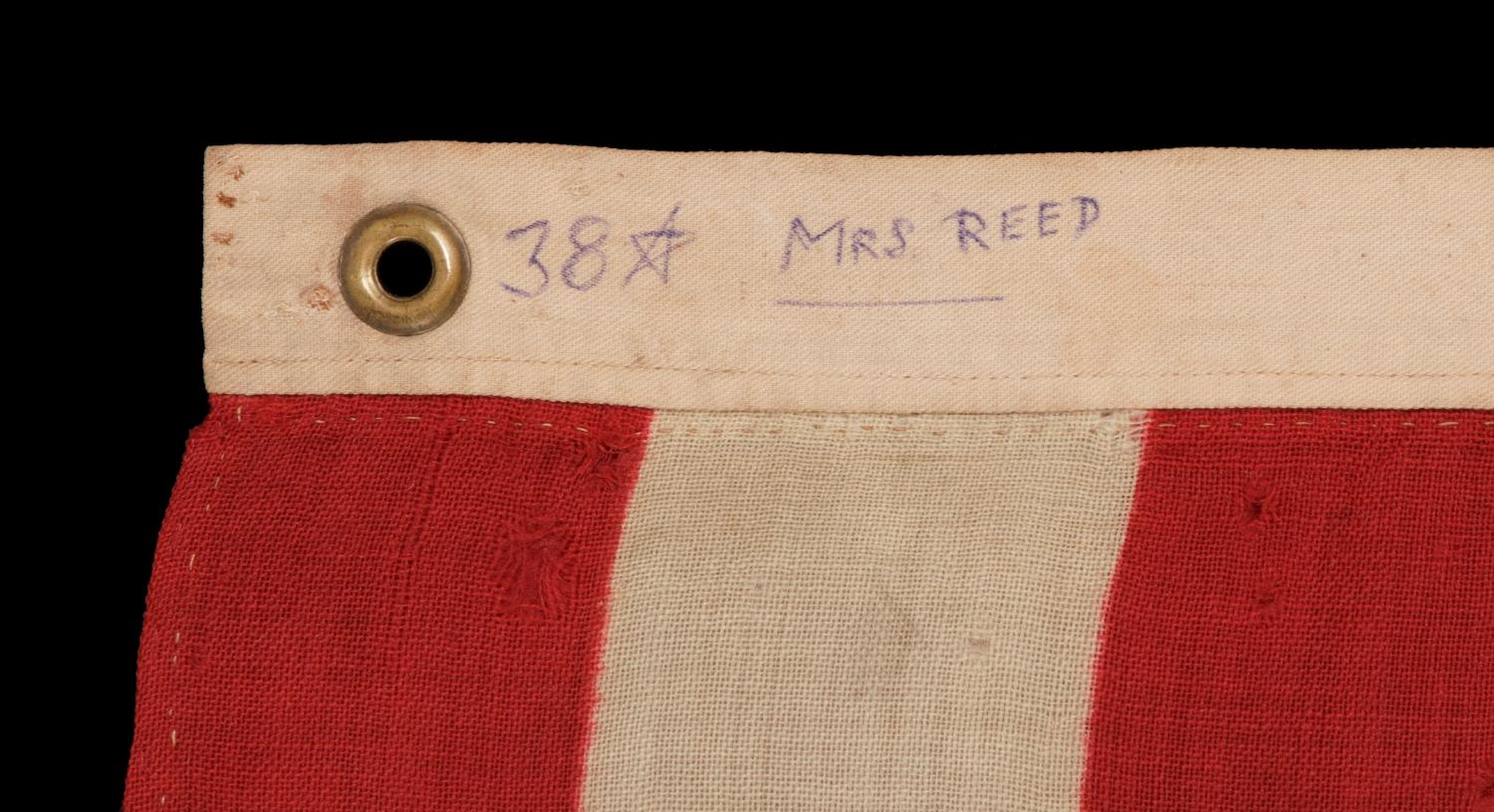 19th Century 38 Star American Flag Made by U.S. Bunting Company, EX-Whitney Smith Collection