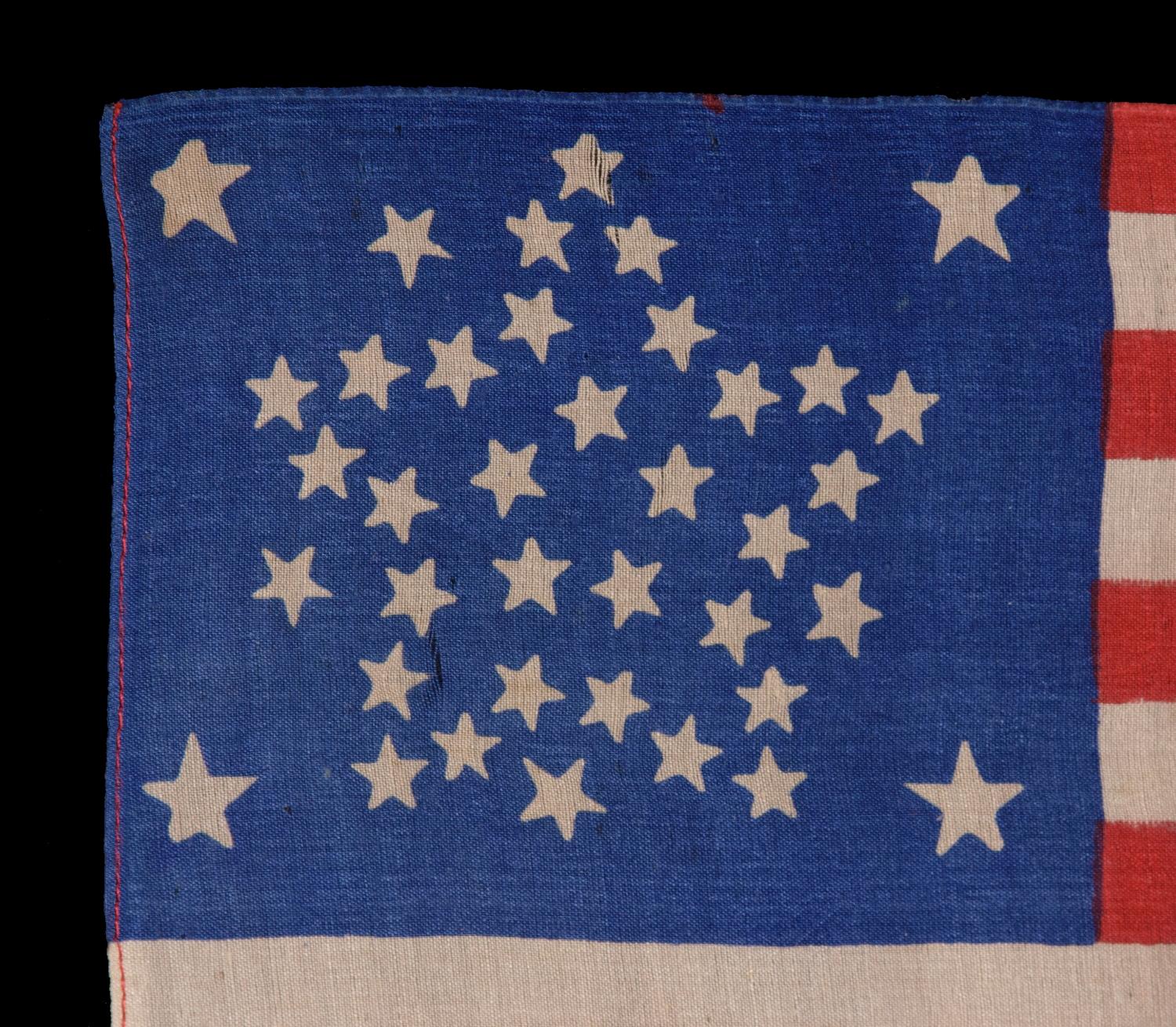 how are the stars arranged on the american flag