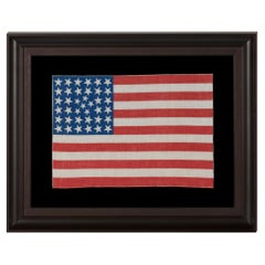 38 Star Antique American Parade Flag, Colorado Statehood, ca 1876-1889