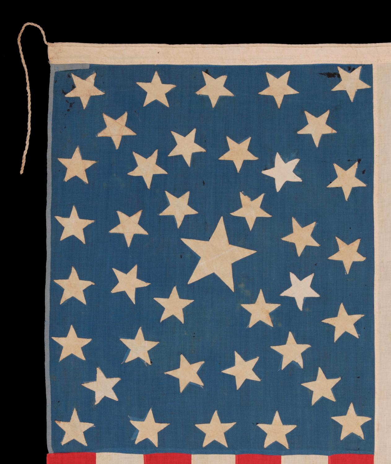 38 amerikanische Flagge mit 38 Sternen und einem Südkreuz im Kanton, Colorado Statehood (19. Jahrhundert)