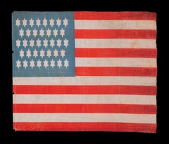 38 Star Parade Flag with Whimsical 6-Pointed Stars, Colorado Statehood