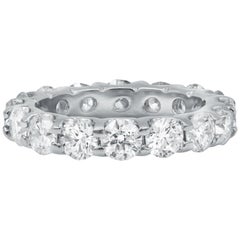 3.80 Carat Diamond Eternity Band in Platinum