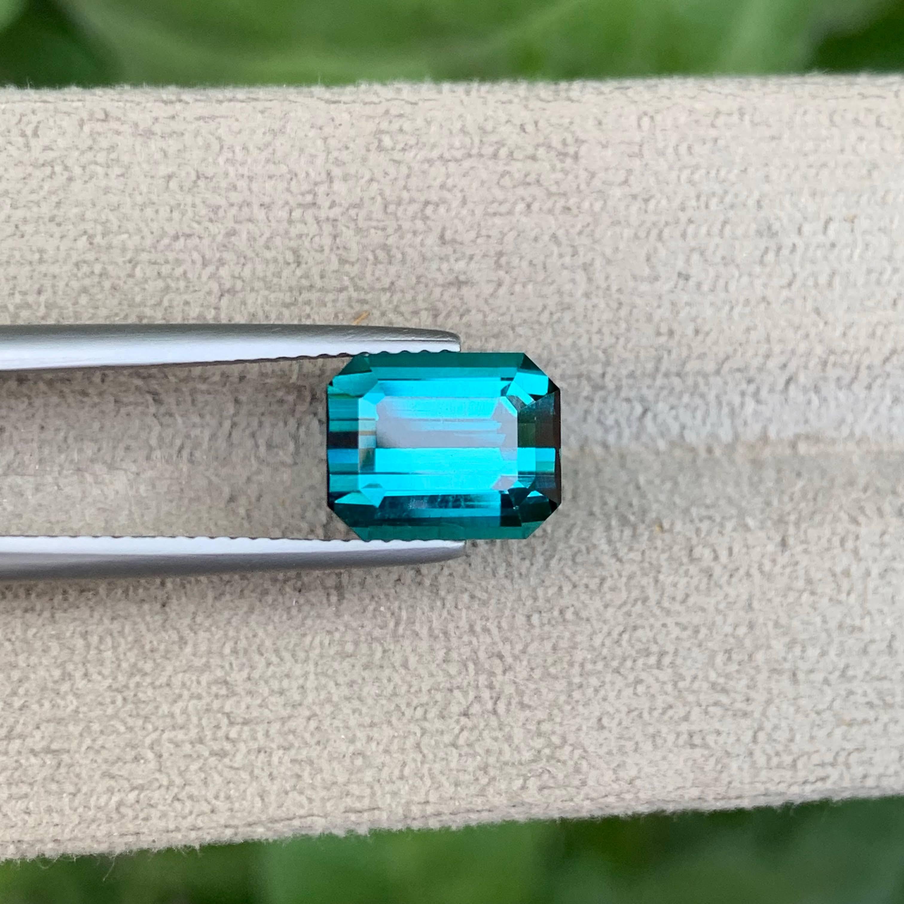 Weight 3.80 carat
Dimensions 10x8x5.6mm
Treatment None
Origin Afghanistan 
Clarity Eye Clean 
Shape Octagon
Cut Emerald 
NA 



This 3.80-carat natural Tourmaline gemstone showcases a mesmerizing lagoon blue hue, reminiscent of tropical waters.