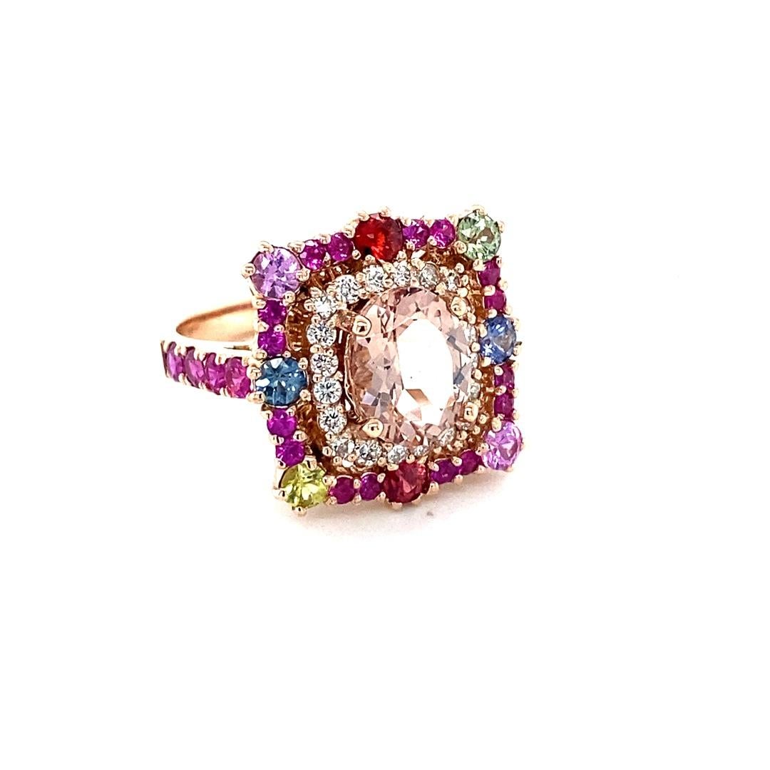 4.22 Carat Princess Cut Pink Morganite Diamond Sapphire Rose Gold Cocktail Ring

Unique design to elevate your accessory collection

Item Specs:
Morganite (Oval Cut) is 1.63 carats
20 Diamonds (Round Cut) is 0.32 carats (Clarity: SI1, Color: F)
8