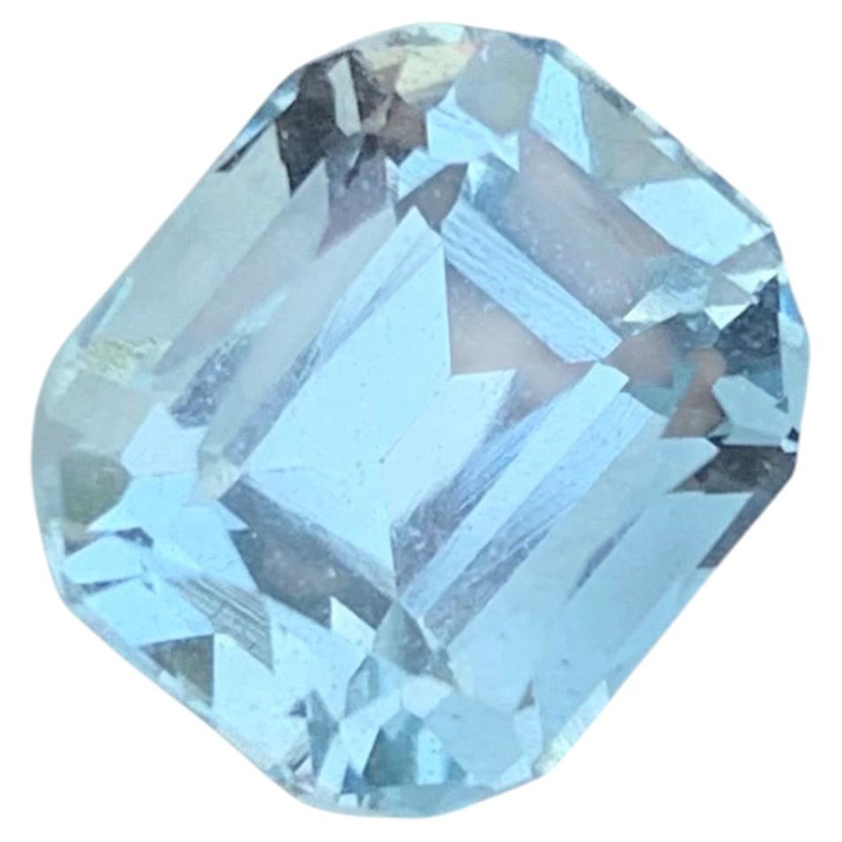 Piedra natural suelta de aguamarina talla cojín de 3.80 quilates