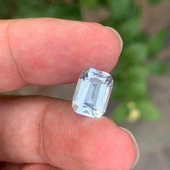 3.80 Karat Natürlicher loser Aquamarin Cushion Shape Edelstein