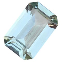 3.80 Carat Natural Loose Green Amethyst Emerald Shape Gemstone