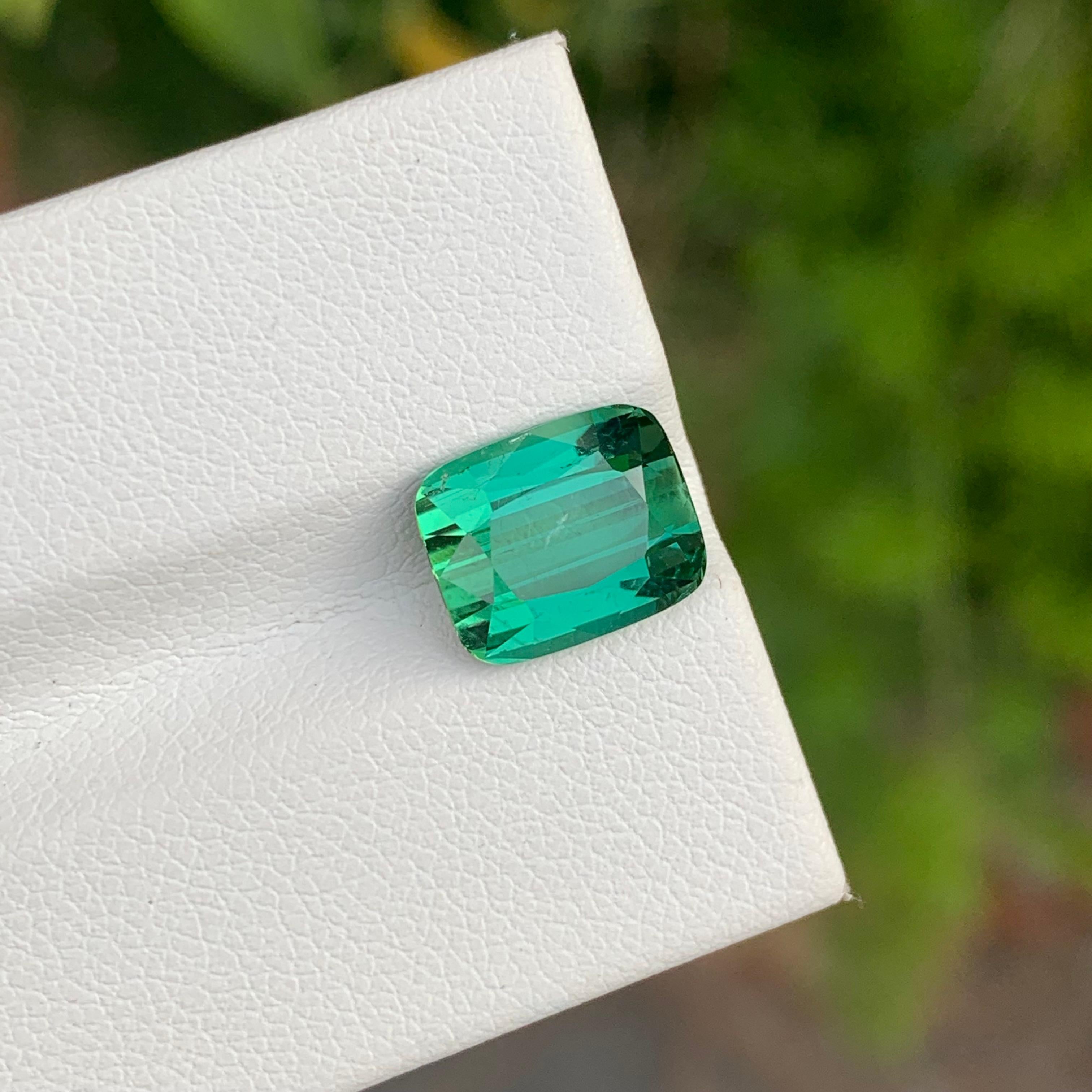Loose Green Lagoon Tourmaline

Weight: 3.80 Carats
Dimension: 9.8 x 8 x 5.4 Mm 
Colour: Green Lagoon 
Origin: Afghanistan
Certificate: On Demand
Treatment: Non
Shape: Cushion 


Tourmaline is a captivating gemstone known for its remarkable variety