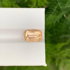 3.80 Carat Natural Loose Imperial Topaz Stone Cushion Cut Pakistani Gemstone