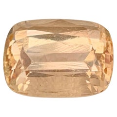 3.80 Carat Natural Loose Imperial Topaz Stone Cushion Cut Pakistani Gemstone