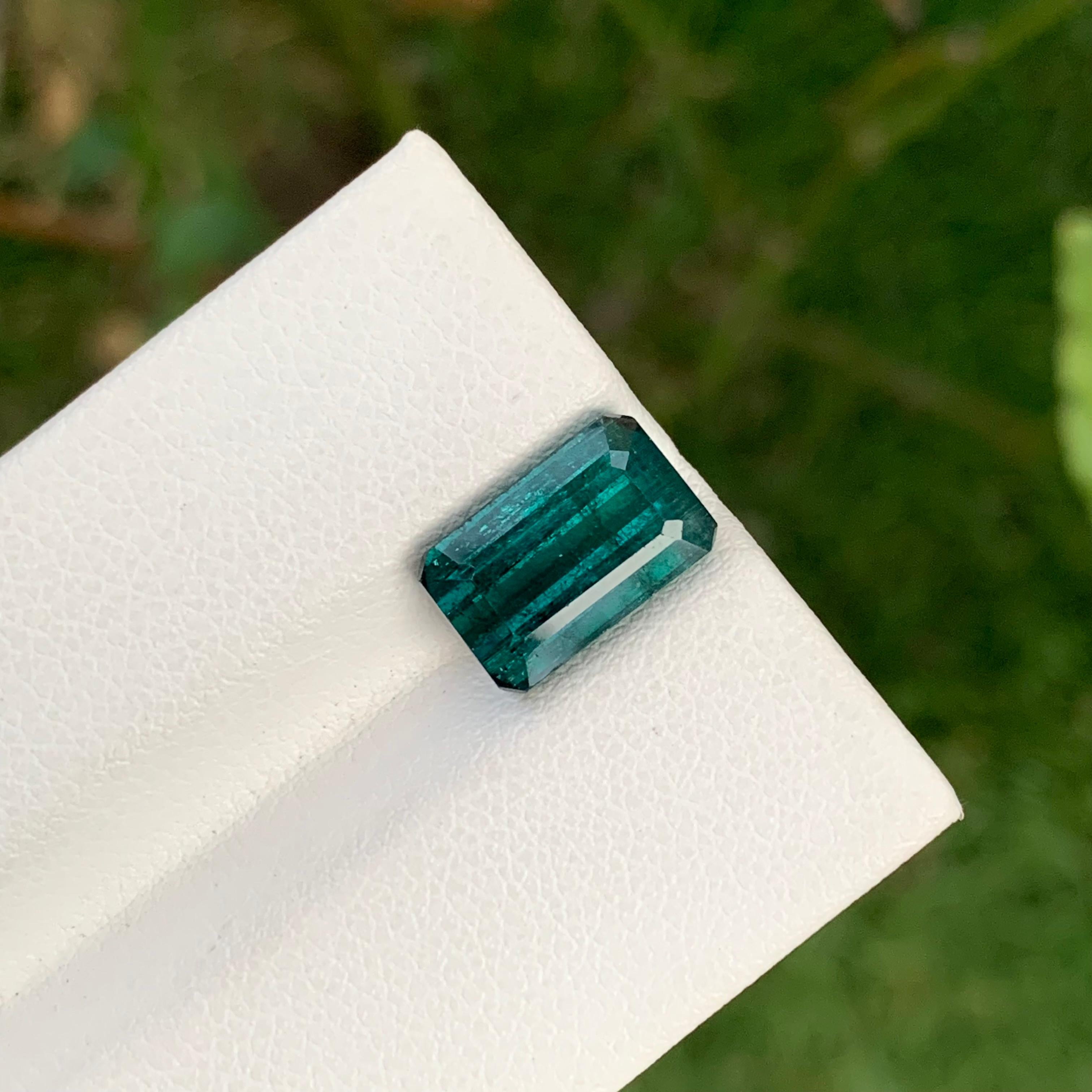 Gema Natural de 3,80 Quilates de Turmalina Indicolita Suelta Incluida de Mina de Tierra Artes y manualidades en venta