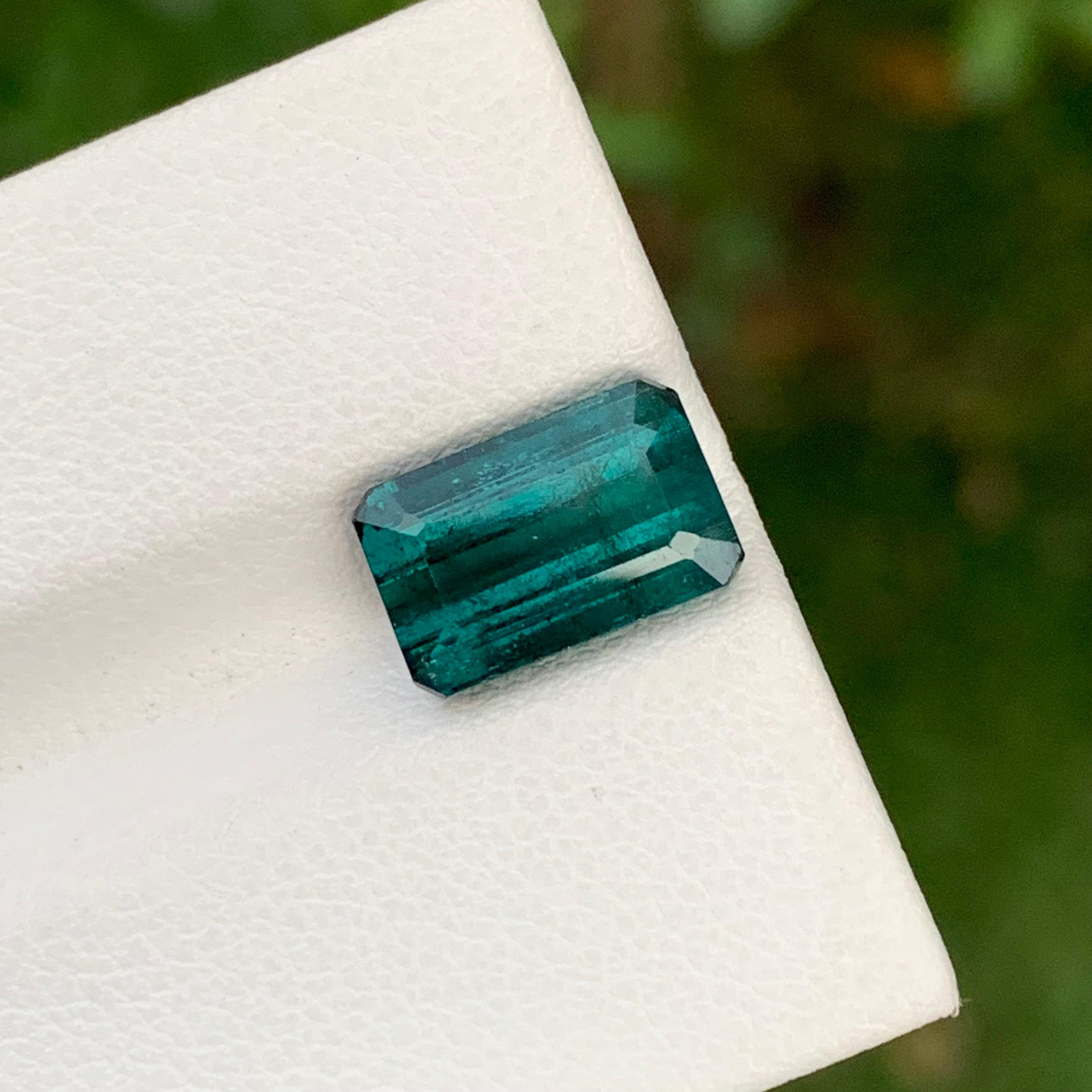 3.80 Carat Natural Loose Indicolite Tourmaline Included Gemstone From Earth Mine For Sale 3