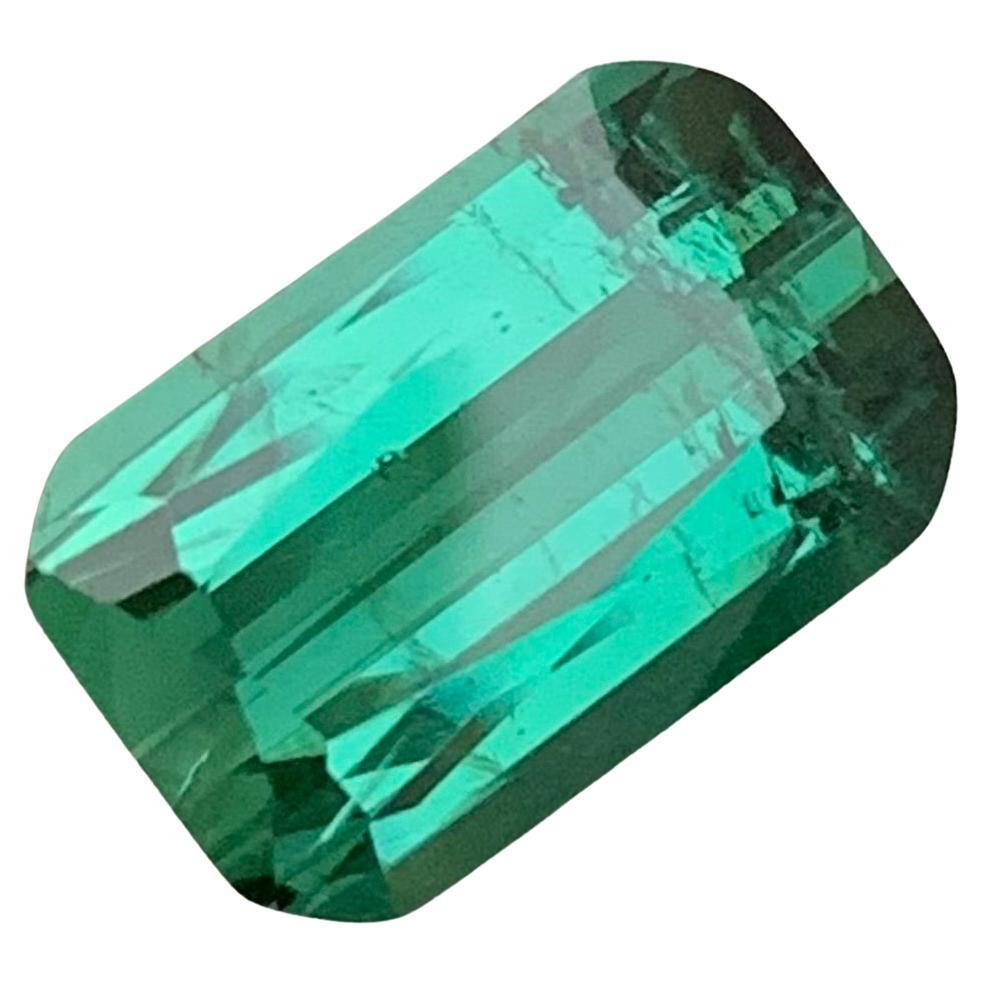 3.80 Carat Natural Loose Lagoon Tourmaline Slightly Included Gem For Ring  For Sale